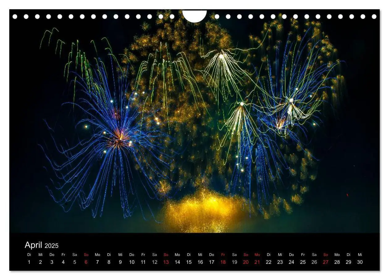 Bild: 9783435837953 | Das Feuerwerk (Wandkalender 2025 DIN A4 quer), CALVENDO Monatskalender