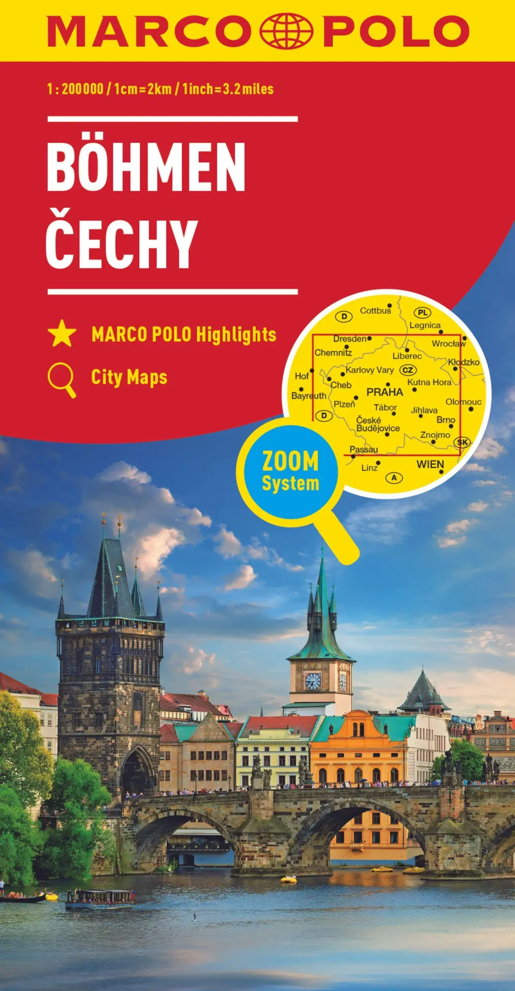 Cover: 9783829717953 | MARCO POLO Regionalkarte Westböhmen, Mittelböhmen 1:200.000 | 1 S.