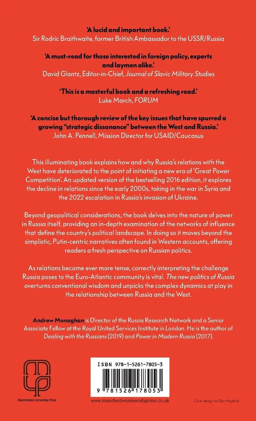 Rückseite: 9781526178053 | The new politics of Russia | Andrew Monaghan | Buch | Englisch | 2024