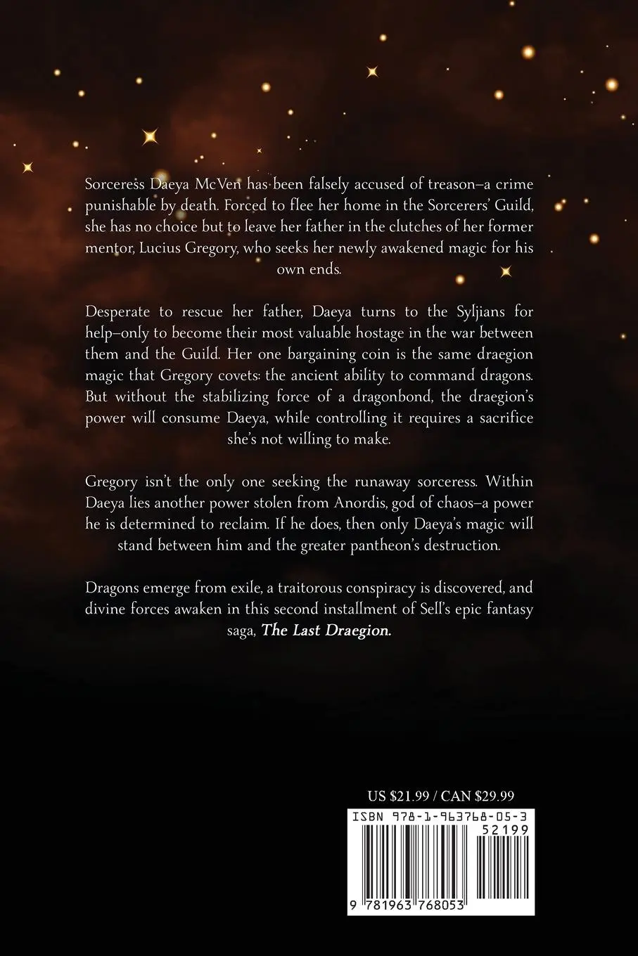 Rückseite: 9781963768053 | Embers Rising | The Last Draegion Saga Book 2 | Cindy L Sell | Buch