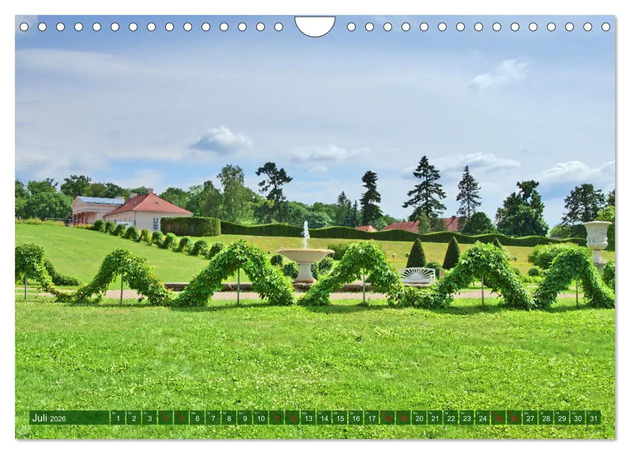 Bild: 9783457438053 | Schlossgarten Neustrelitz (Wandkalender 2026 DIN A4 quer), CALVENDO...