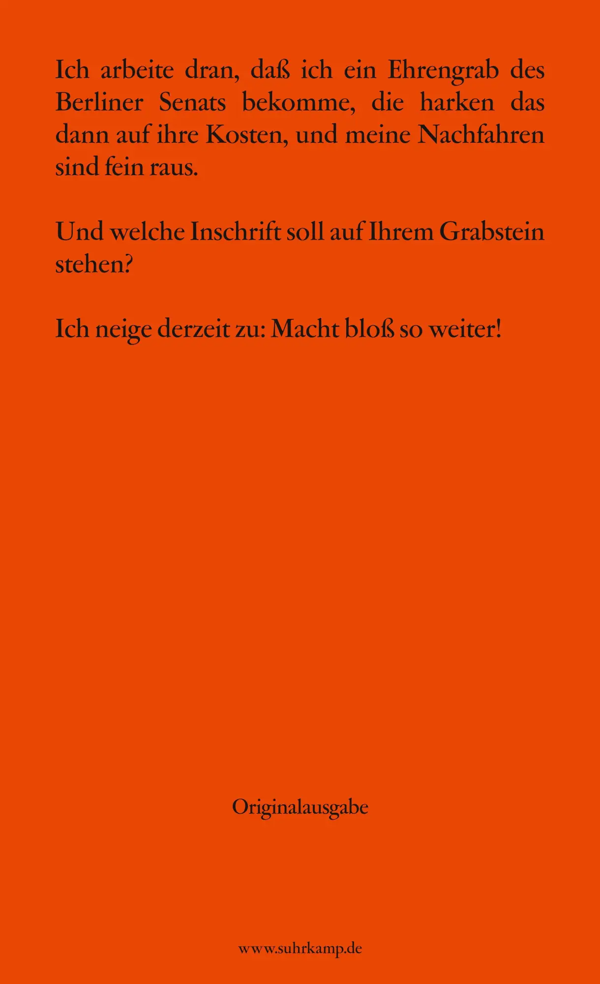 Rückseite: 9783518128053 | Lebendmasse | Acht längere Unterredungen | Thomas Kapielski | Buch