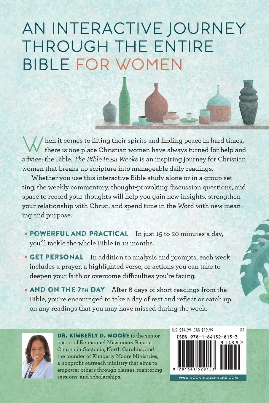 Rückseite: 9781641528153 | The Bible in 52 Weeks | A Yearlong Bible Study for Women | Moore