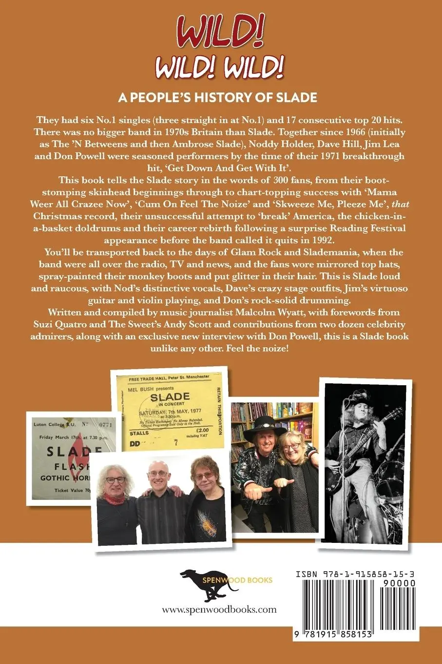 Rückseite: 9781915858153 | Wild! Wild! Wild! A People's History of Slade | Malcolm Wyatt | Buch