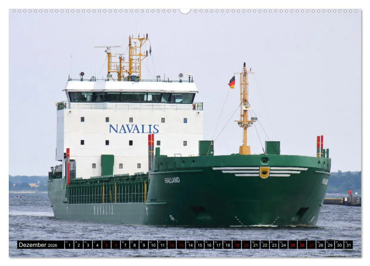 Bild: 9783457598153 | Shipspotting Travemünde (Wandkalender 2026 DIN A2 quer), CALVENDO...