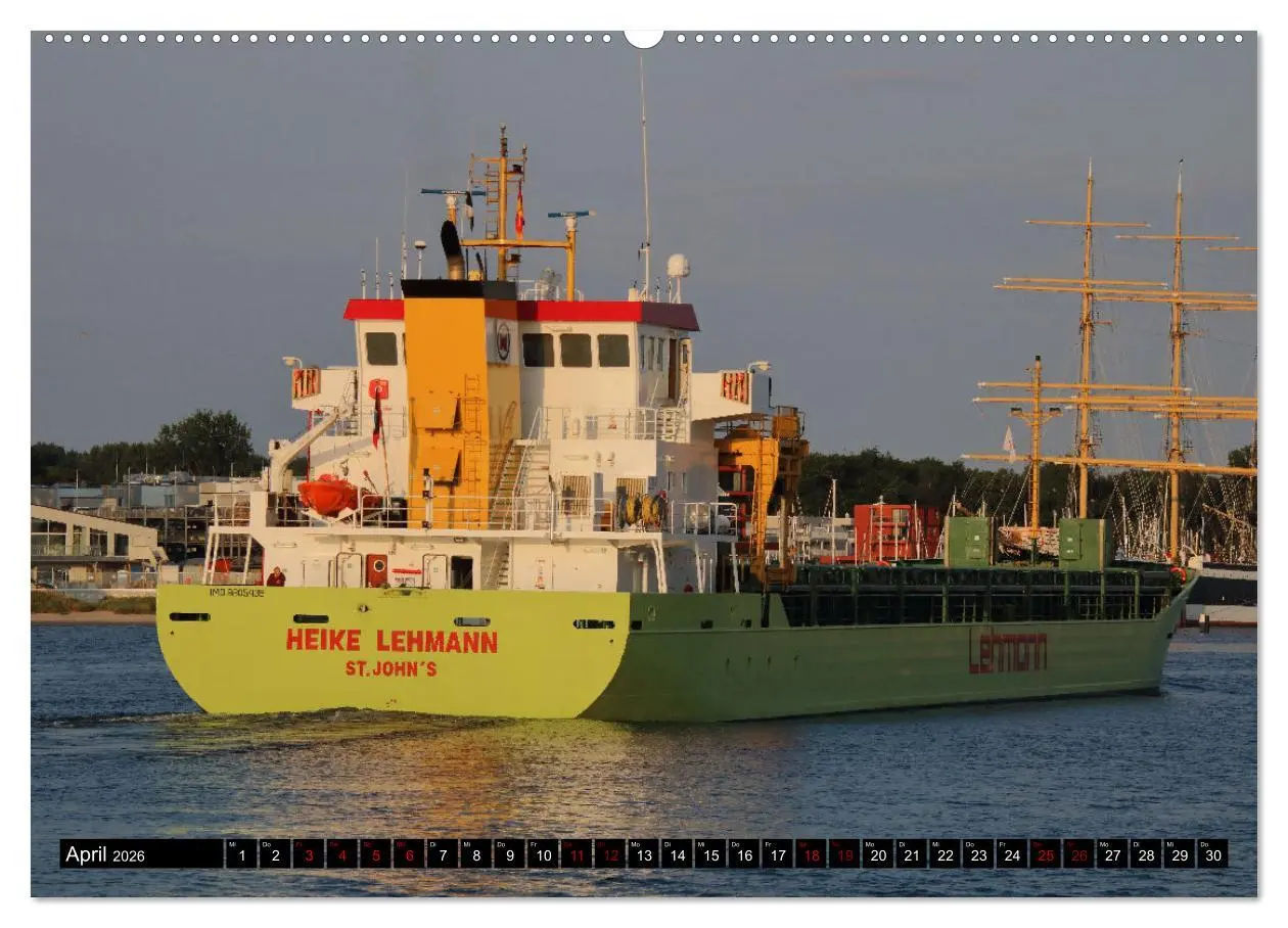 Bild: 9783457598153 | Shipspotting Travemünde (Wandkalender 2026 DIN A2 quer), CALVENDO...