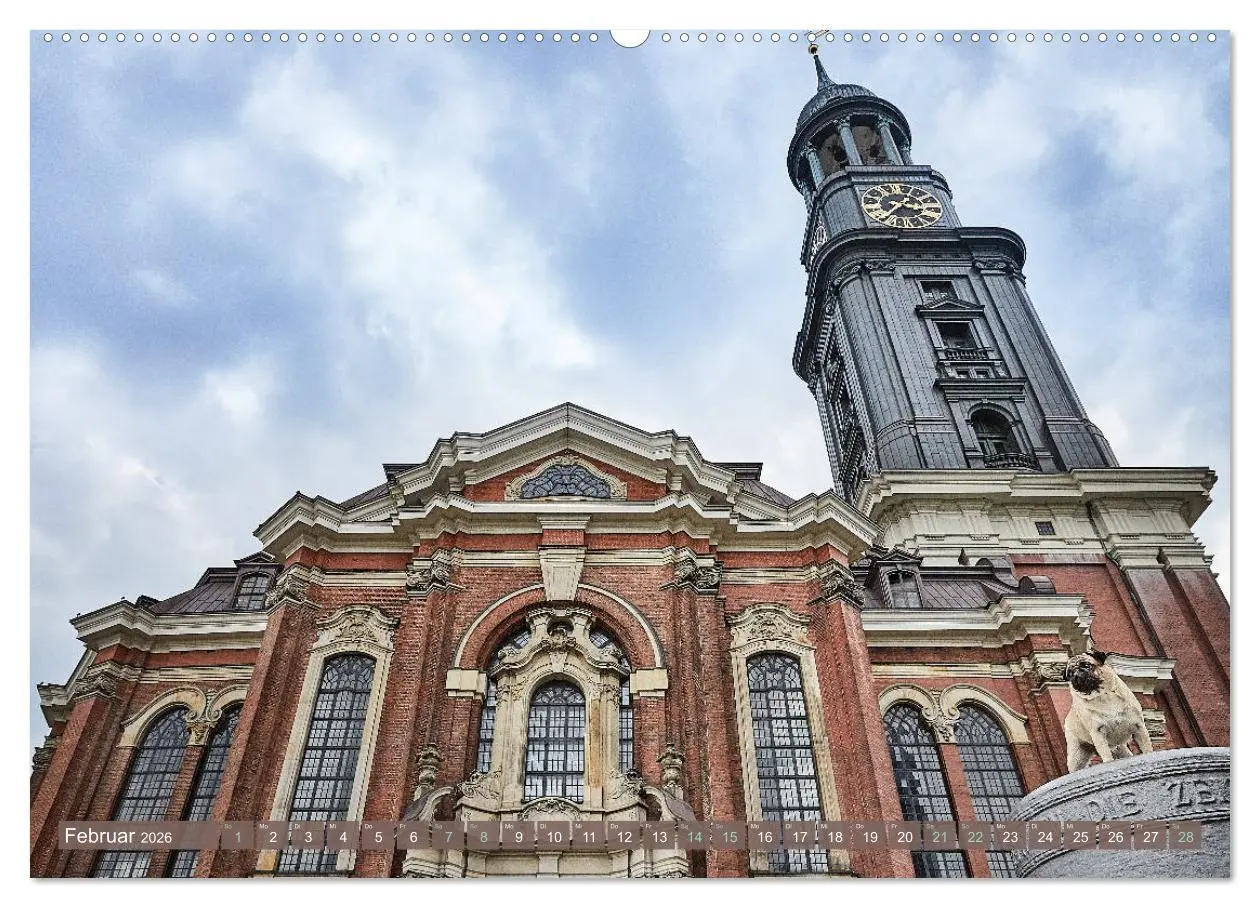 Bild: 9783457738153 | Hamburg - Stadt der Möpse (hochwertiger Premium Wandkalender 2026...