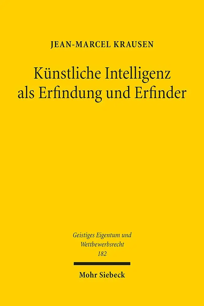 Cover: 9783161618253 | Künstliche Intelligenz als Erfindung und Erfinder | Krausen | Buch