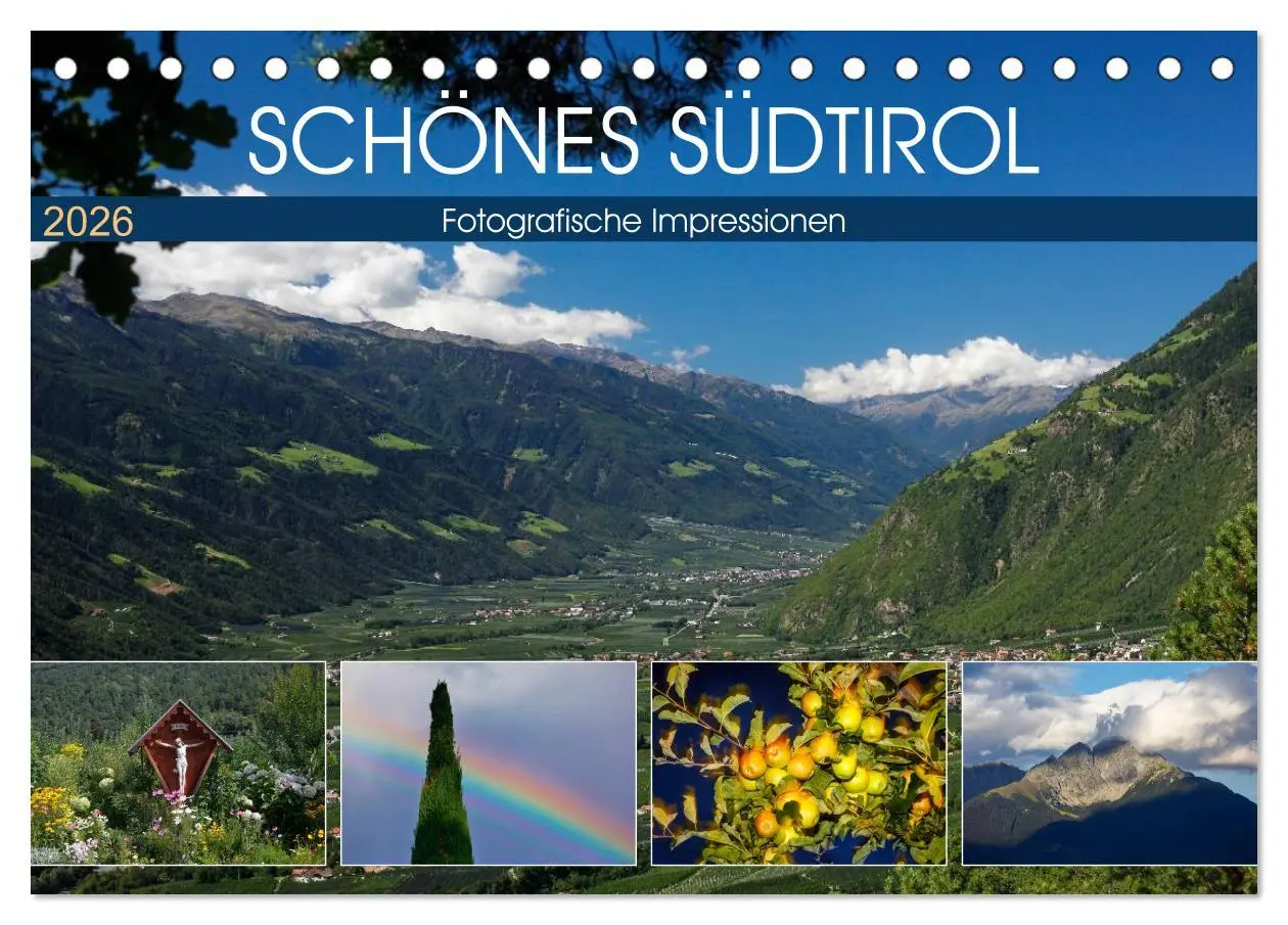 Cover: 9783457898253 | Schönes Südtirol (Tischkalender 2026 DIN A5 quer), CALVENDO...