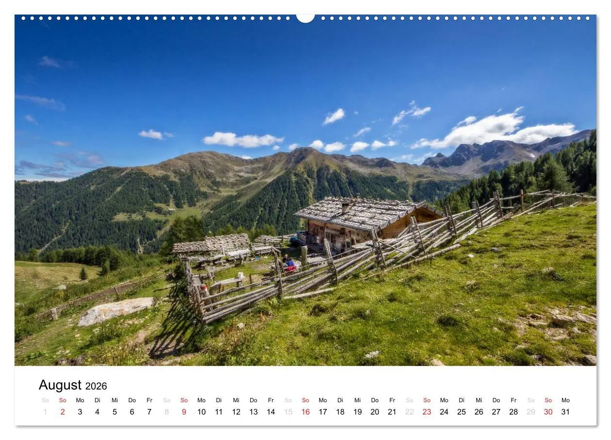 Bild: 9783457968253 | Almen im Ultental (Wandkalender 2026 DIN A2 quer), CALVENDO...