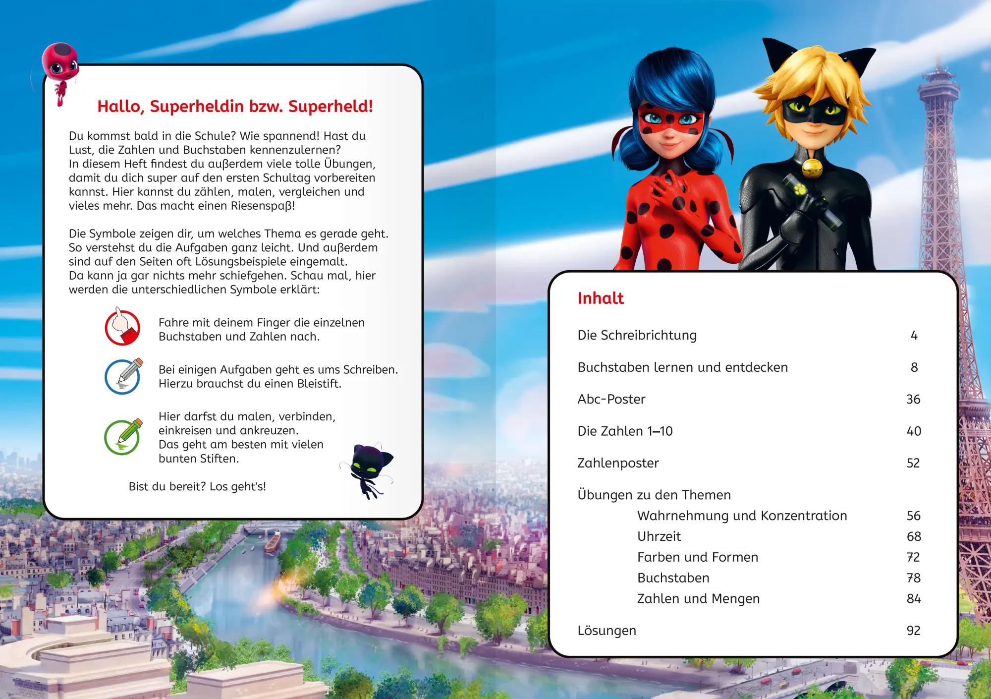 Bild: 9783473498253 | Miraculous: Das große Vorschulbuch - Buchstaben, Zahlen, Konzentration