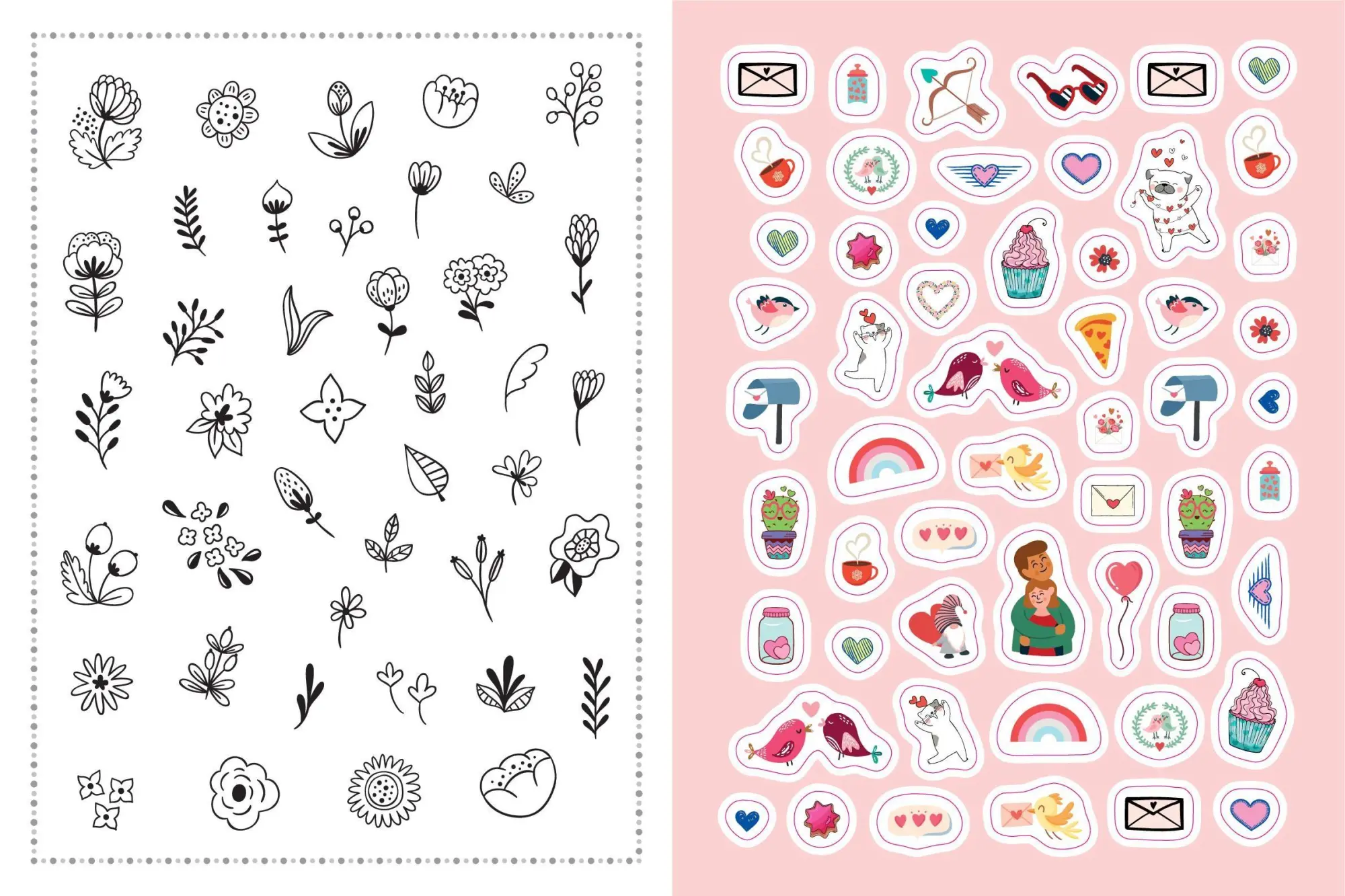Bild: 9783625198253 | Stickerbuch Love I Über 1000 Sticker | Taschenbuch | 48 S. | Deutsch