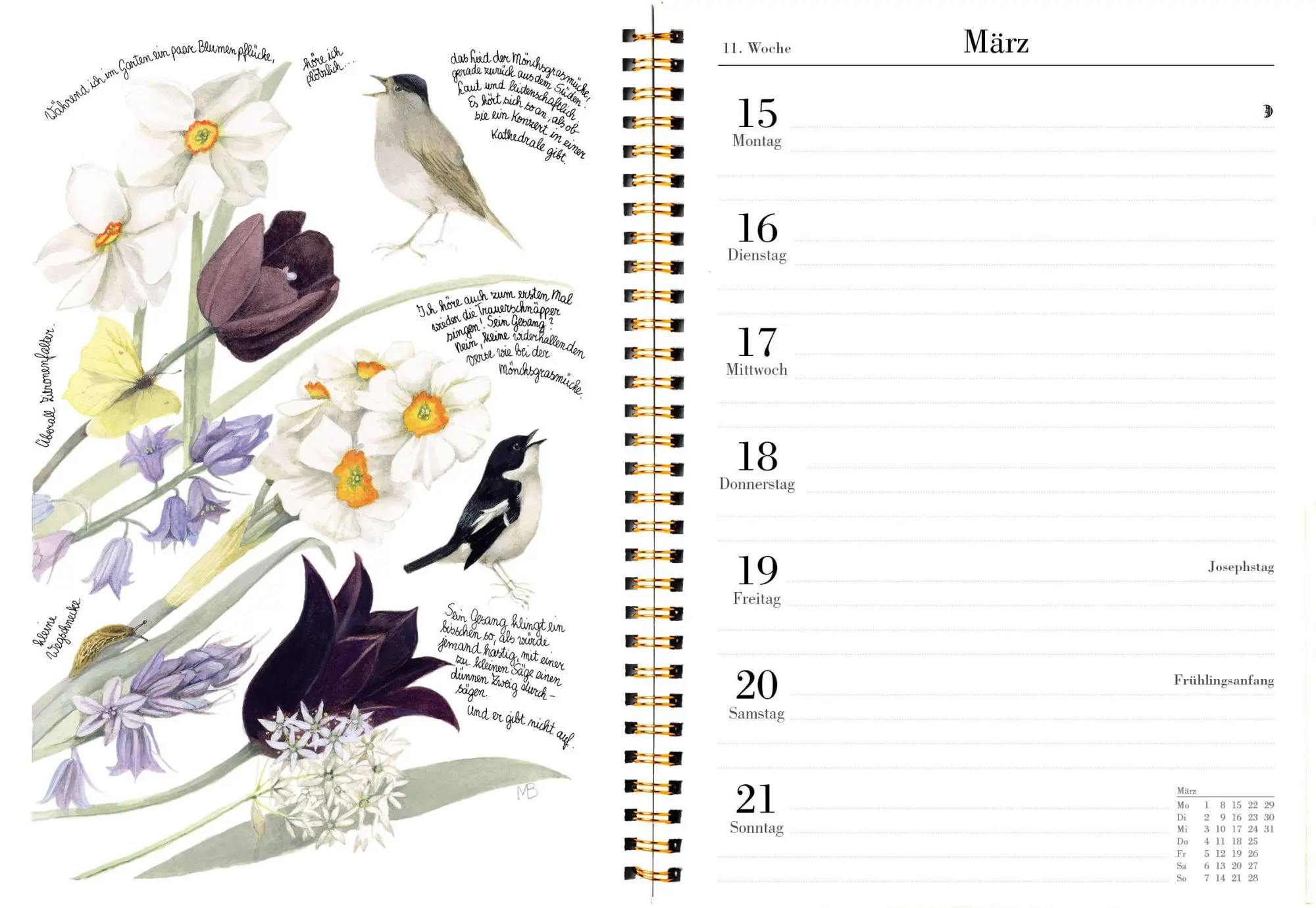 Bild: 9783784358253 | Naturkalender 2027 | Marjolein Bastin | Kalender | 128 S. | Deutsch