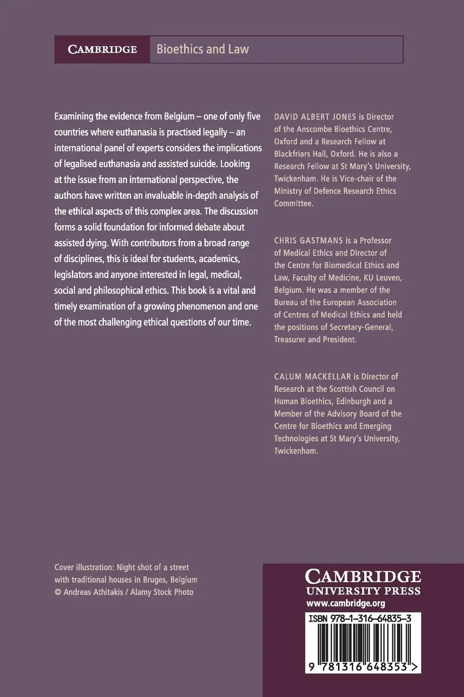 Rückseite: 9781316648353 | Euthanasia and Assisted Suicide | Calum Mackellar | Taschenbuch | 2018