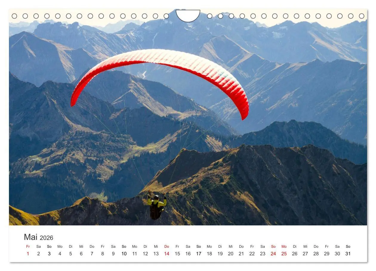 Bild: 9783457578353 | Paragleiten - Der Wunsch vom Fliegen. (Wandkalender 2026 DIN A4...