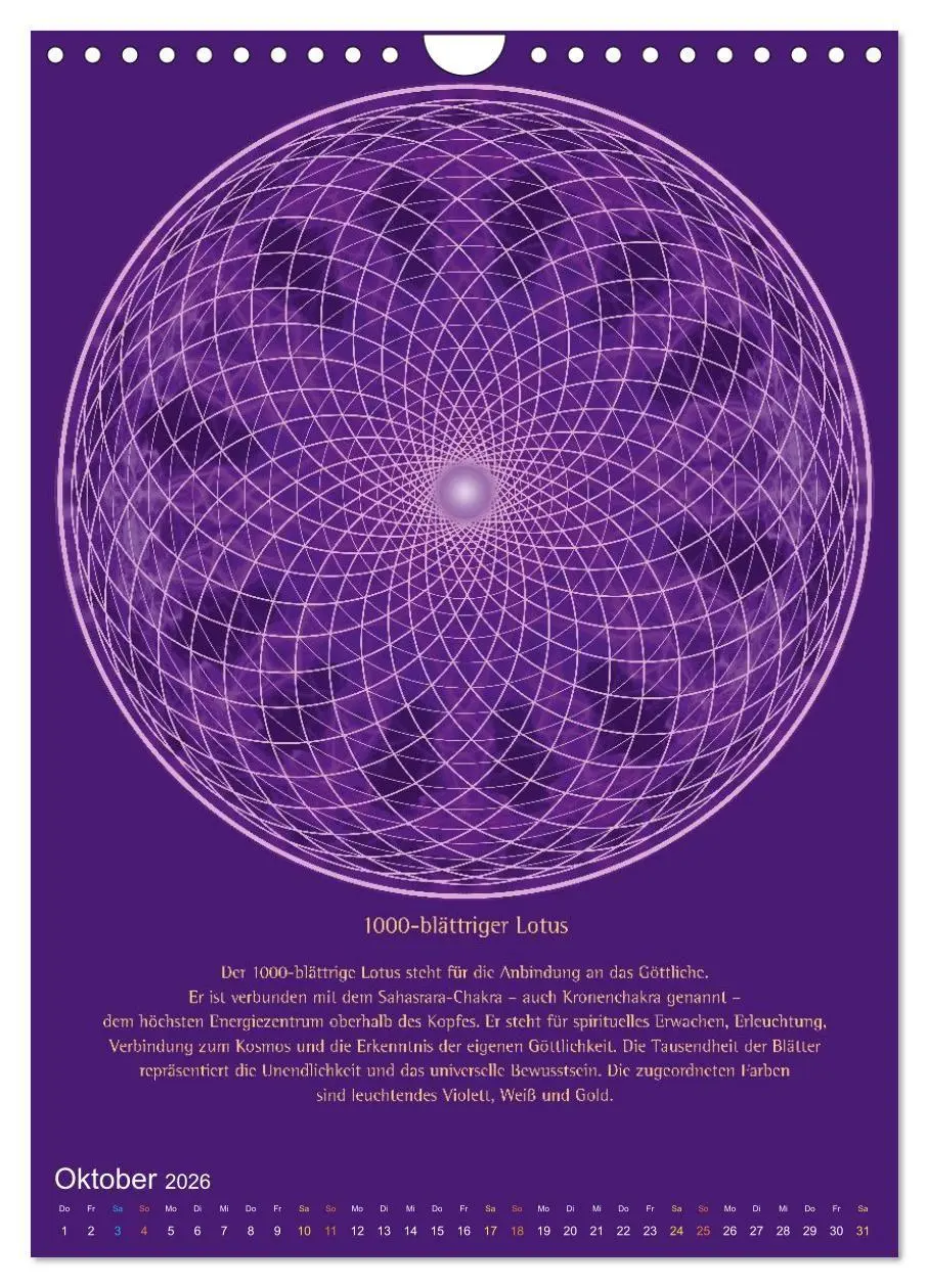 Bild: 9783516738353 | Heilige Geometrie und Bilder der Neuen Zeit (Wandkalender 2026 DIN...