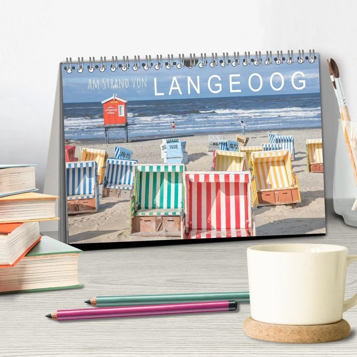 Bild: 9783569518353 | Am Strand von Langeoog (Tischkalender 2027 DIN A5 quer), CALVENDO...