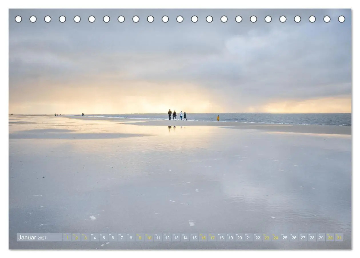 Bild: 9783569518353 | Am Strand von Langeoog (Tischkalender 2027 DIN A5 quer), CALVENDO...