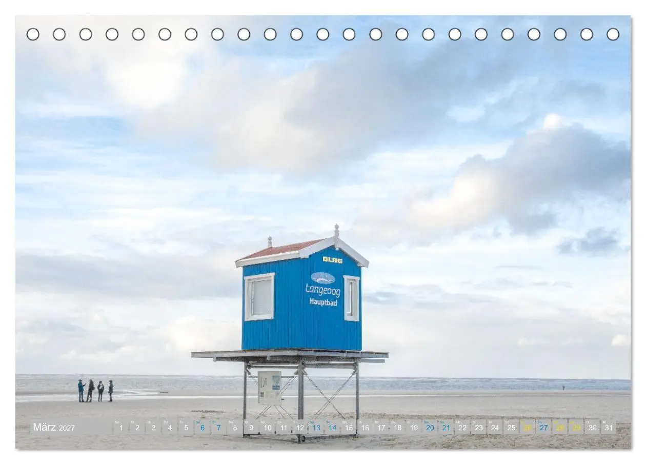 Bild: 9783569518353 | Am Strand von Langeoog (Tischkalender 2027 DIN A5 quer), CALVENDO...