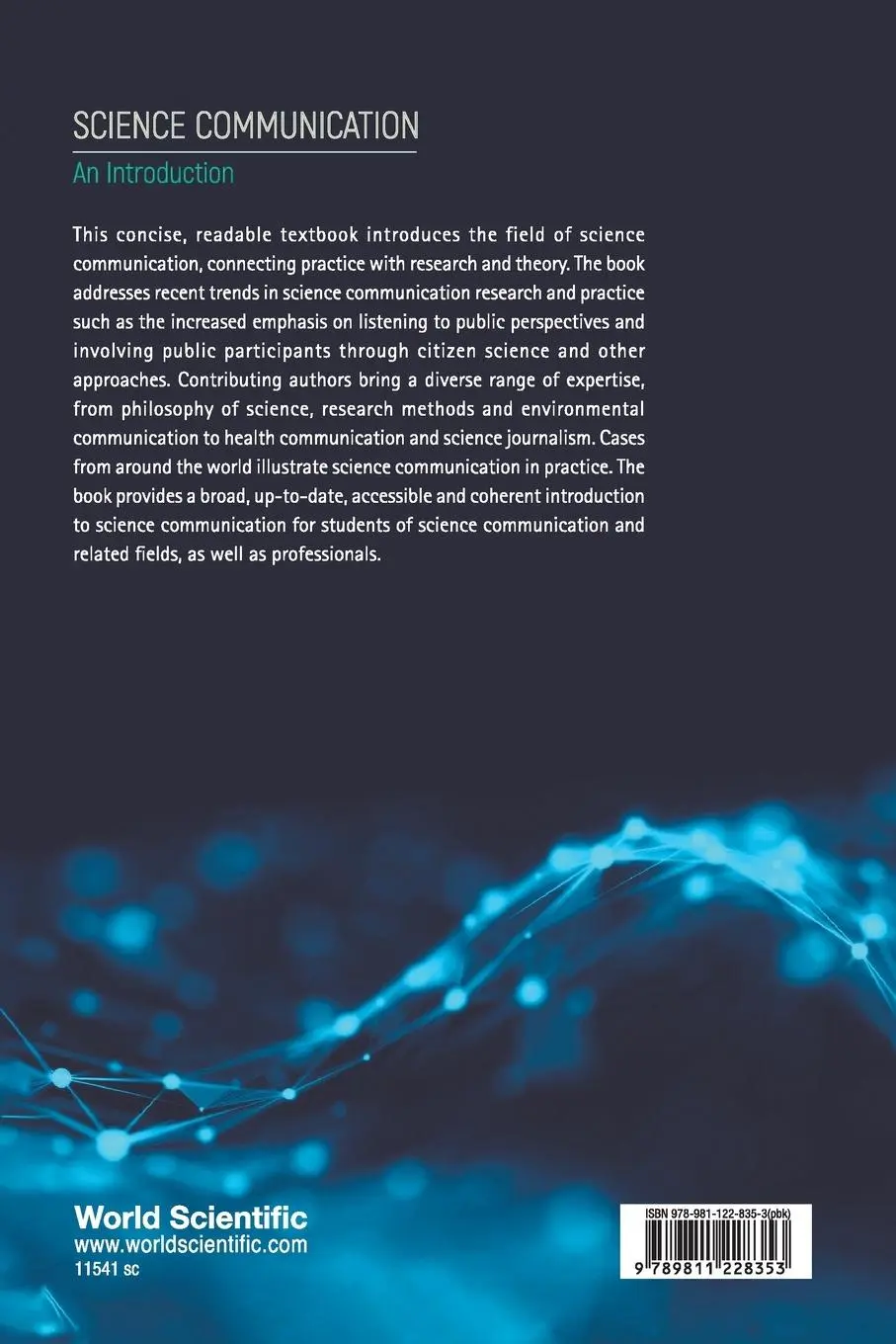Rückseite: 9789811228353 | SCIENCE COMMUNICATION | AN INTRODUCTION | Dam | Taschenbuch | Englisch