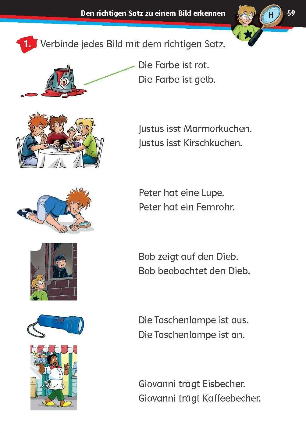Bild: 9783129498453 | Die drei ??? Kids: Mein Übungsheft Deutsch 1. Klasse - Schreiben...