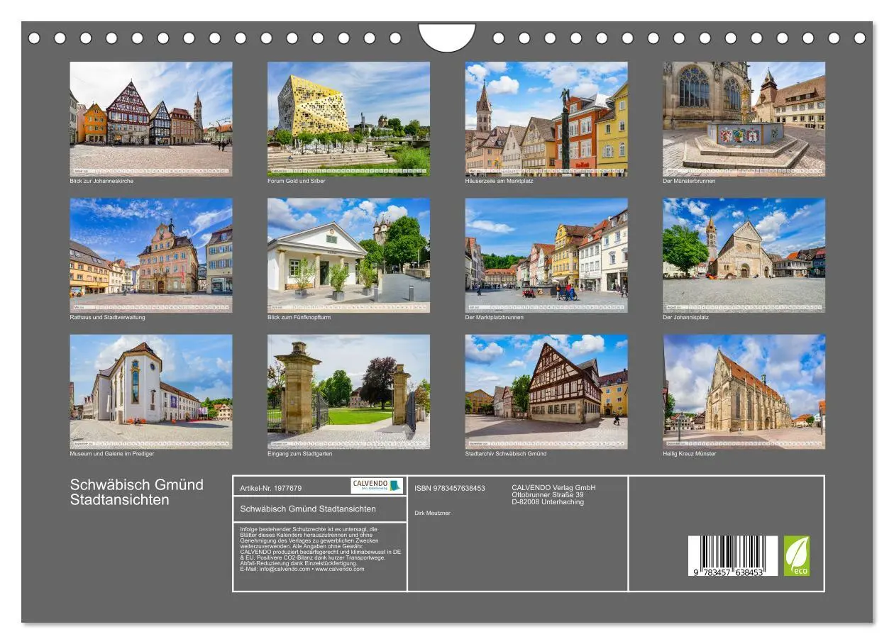 Bild: 9783457638453 | Schwäbisch Gmünd Stadtansichten (Wandkalender 2026 DIN A4 quer),...