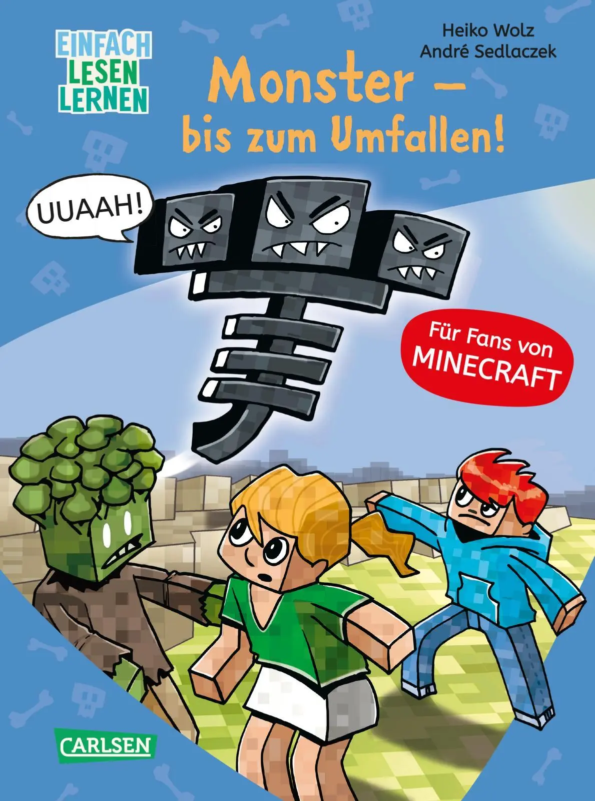 Cover: 9783551068453 | Lesenlernen mit Spaß - Minecraft 2: Monster - bis zum Umfallen! | Wolz