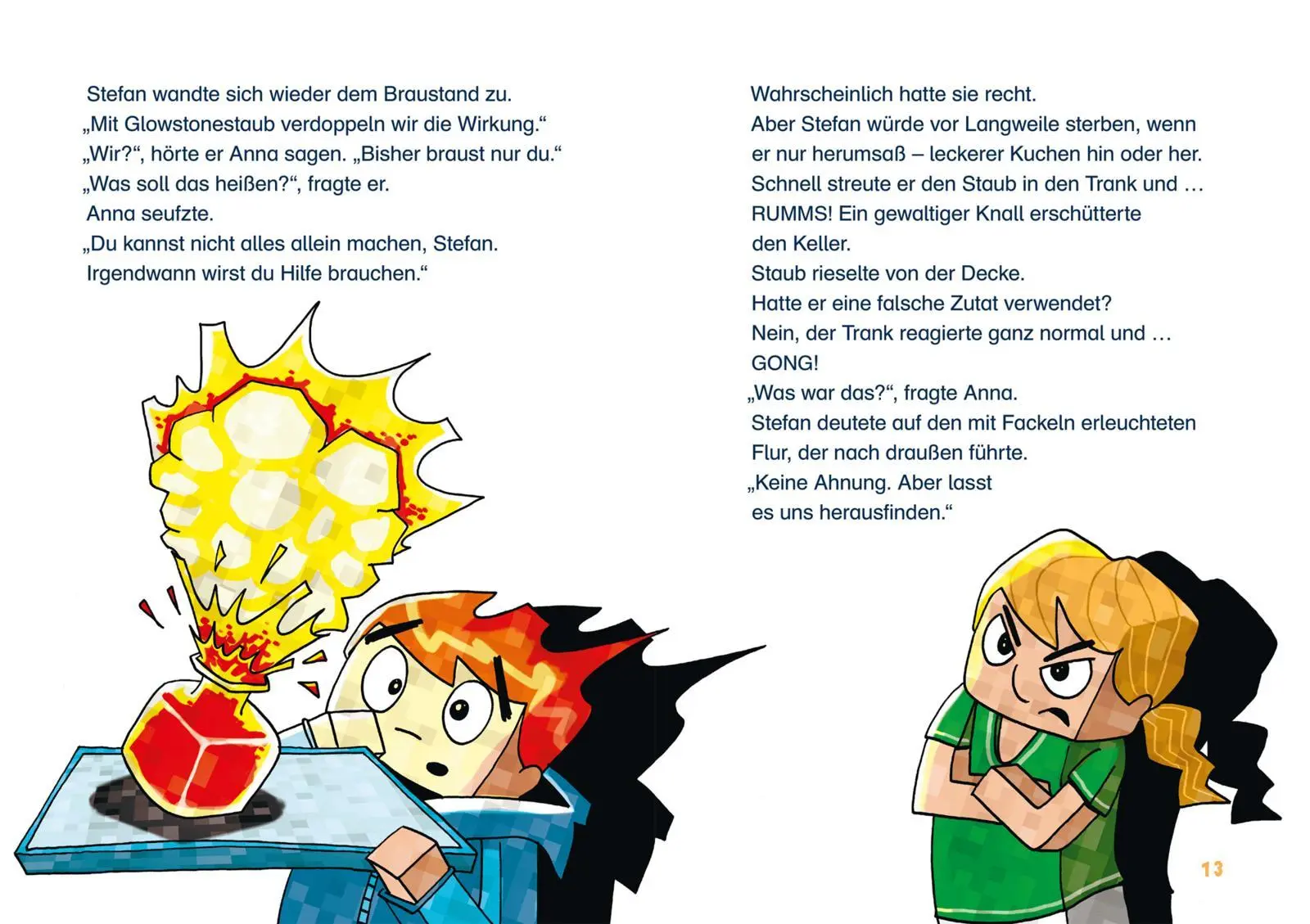 Bild: 9783551068453 | Lesenlernen mit Spaß - Minecraft 2: Monster - bis zum Umfallen! | Wolz