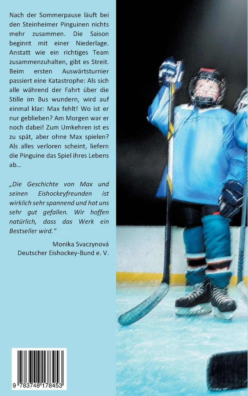 Rückseite: 9783748178453 | Die Eishockey Pinguine | Die Pinguine greifen an | Elke Pfesdorf