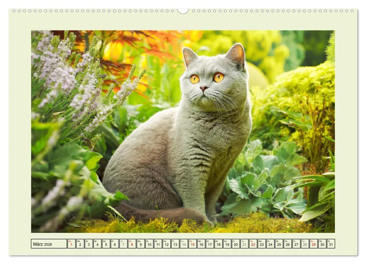 Bild: 9783516028553 | British Shorthair. Sanfte Würde und Katzenglück im Grünen...