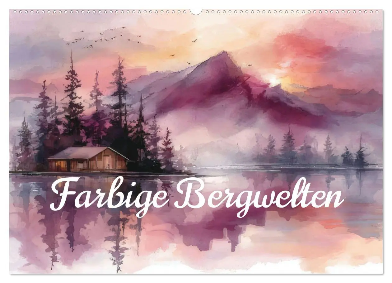 Cover: 9783516648553 | Farbige Bergwelten (Wandkalender 2026 DIN A2 quer), CALVENDO...