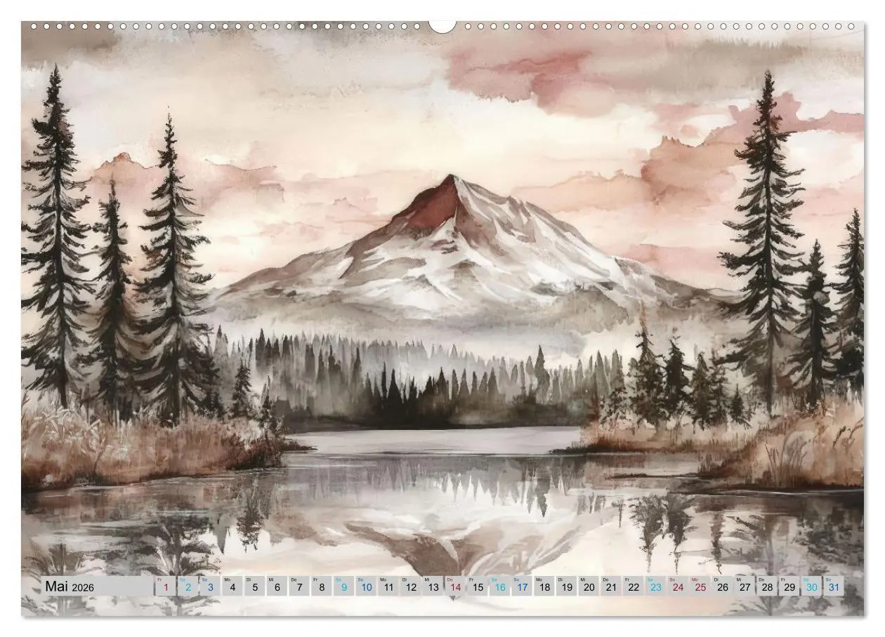 Bild: 9783516648553 | Farbige Bergwelten (Wandkalender 2026 DIN A2 quer), CALVENDO...