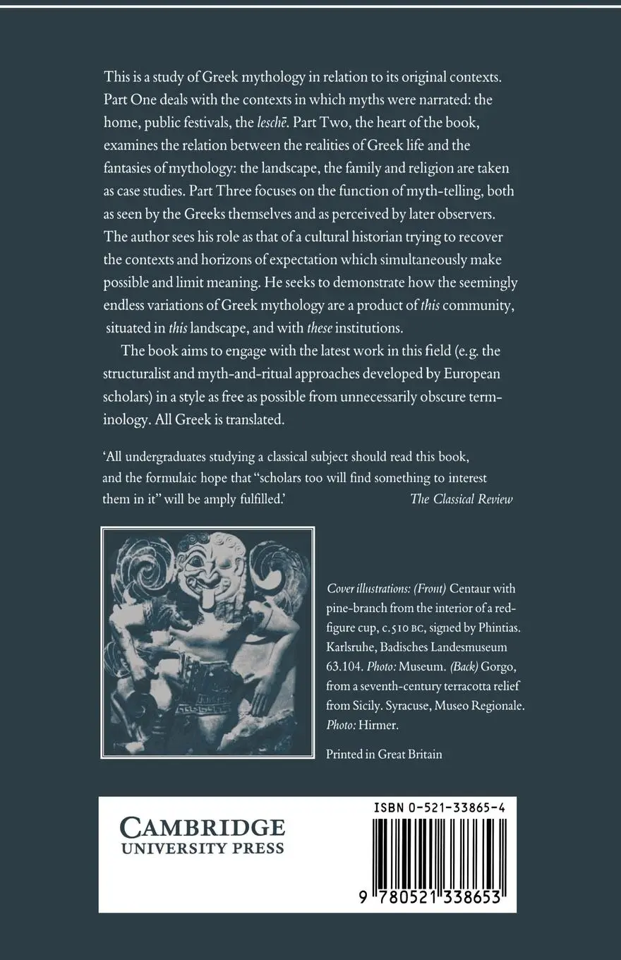 Rückseite: 9780521338653 | Imaginary Greece | The Contexts of Mythology | Richard Buxton | Buch
