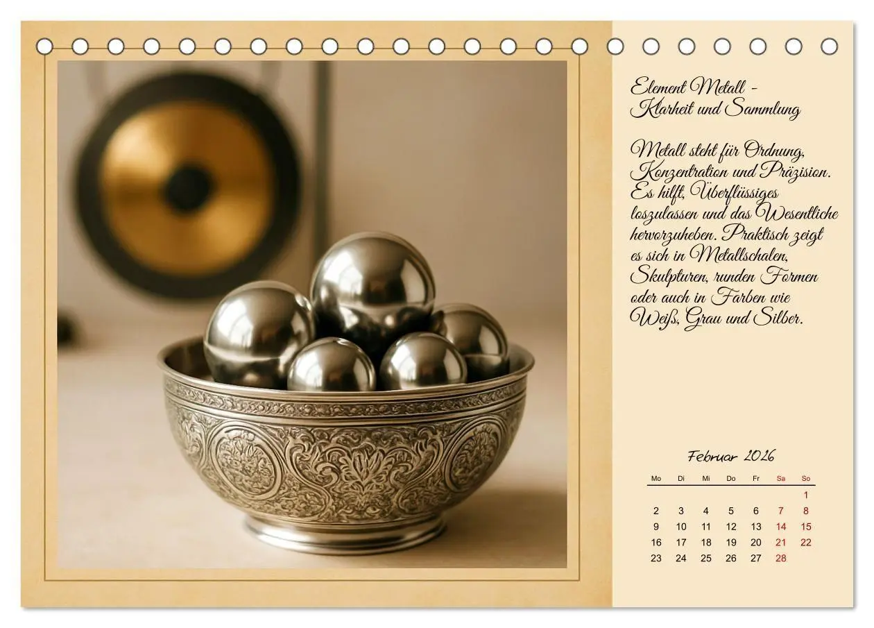 Bild: 9783516708653 | Feng Shui - Symbole für die Harmonie des Qi (Tischkalender 2026 DIN...