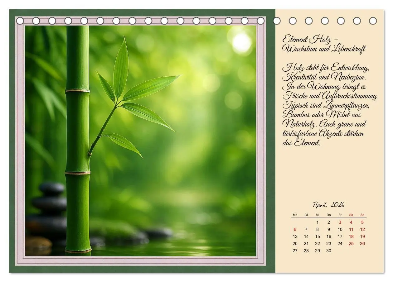 Bild: 9783516708653 | Feng Shui - Symbole für die Harmonie des Qi (Tischkalender 2026 DIN...