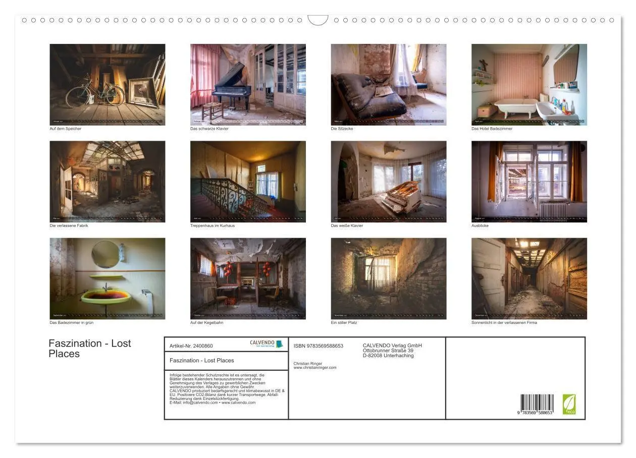 Bild: 9783569588653 | Faszination - Lost Places (Wandkalender 2027 DIN A2 quer), CALVENDO...