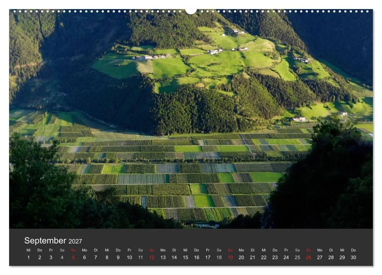 Bild: 9783594238653 | Der Vinschgau (hochwertiger Premium Wandkalender 2027 DIN A2 quer),...