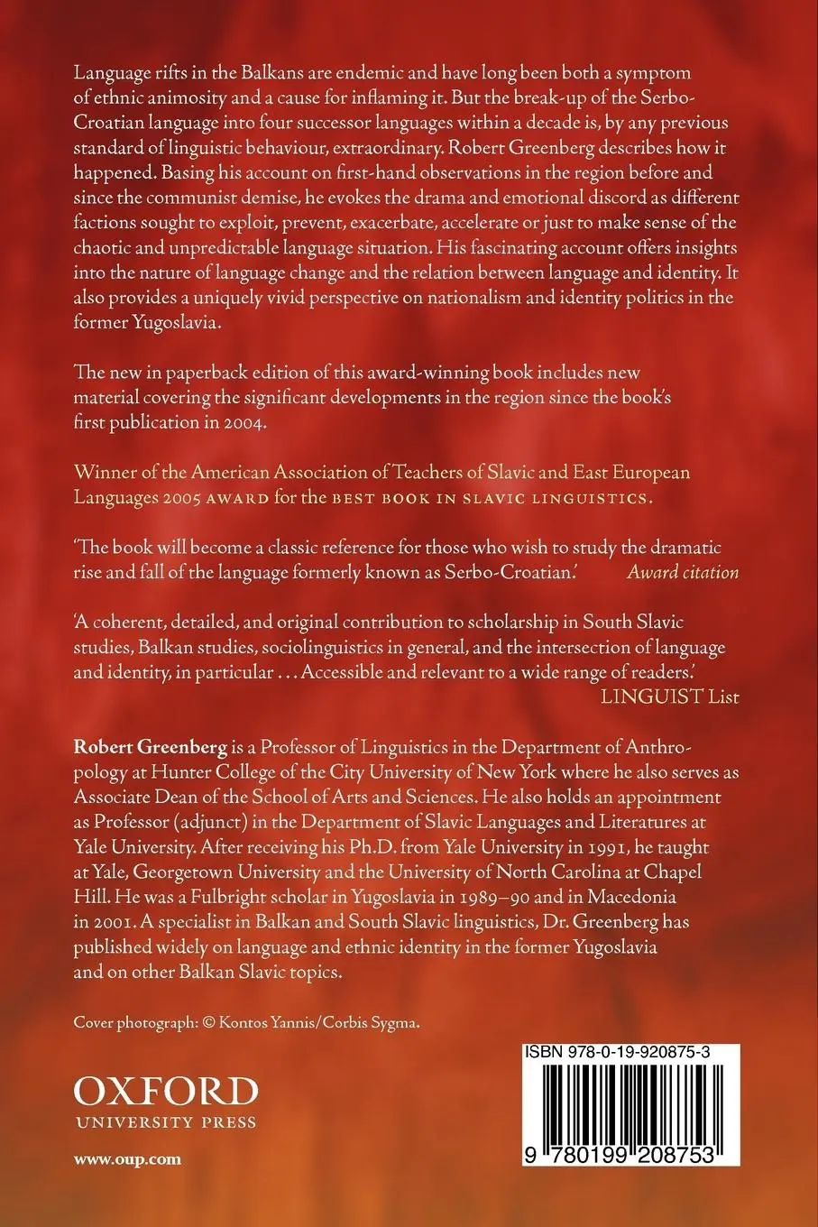 Rückseite: 9780199208753 | Language and Identity in the Balkans | Robert D. Greenberg | Buch