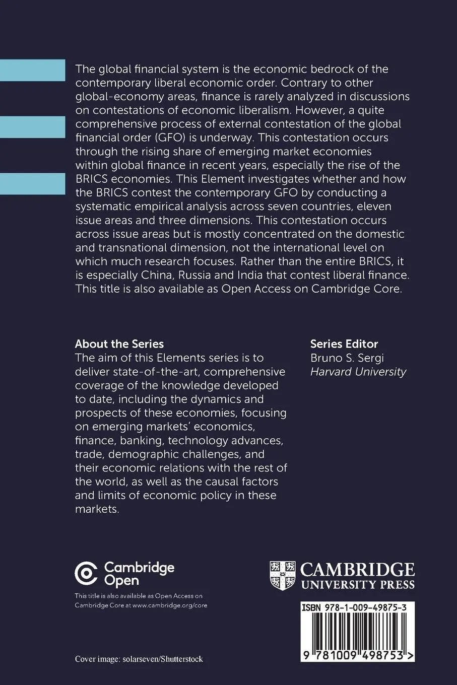 Rückseite: 9781009498753 | BRICS and the Global Financial Order | Johannes Petry (u. a.) | Buch