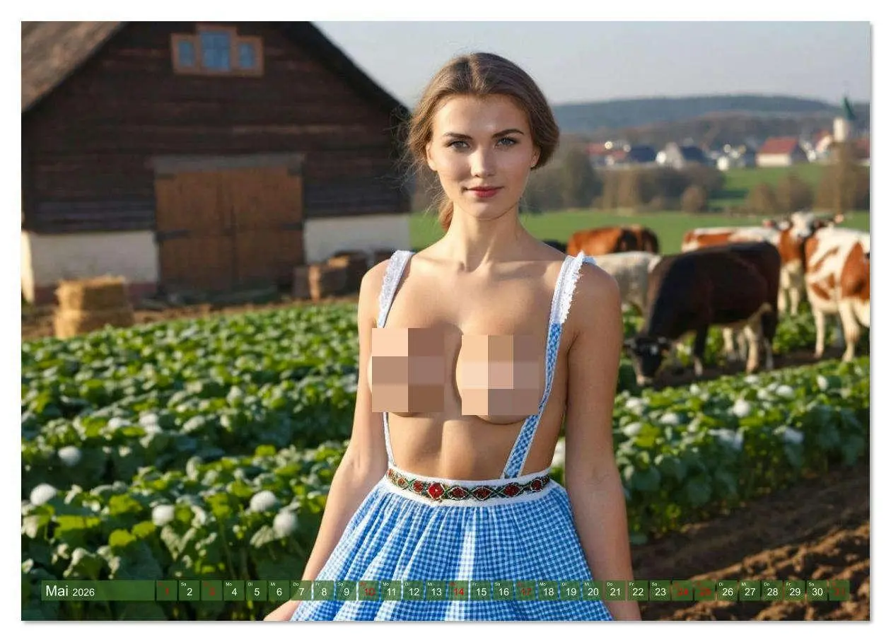 Bild: 9783516628753 | Sexy Bäuerinnen - Nackte Frauen auf dem Bauernhof (Wandkalender...