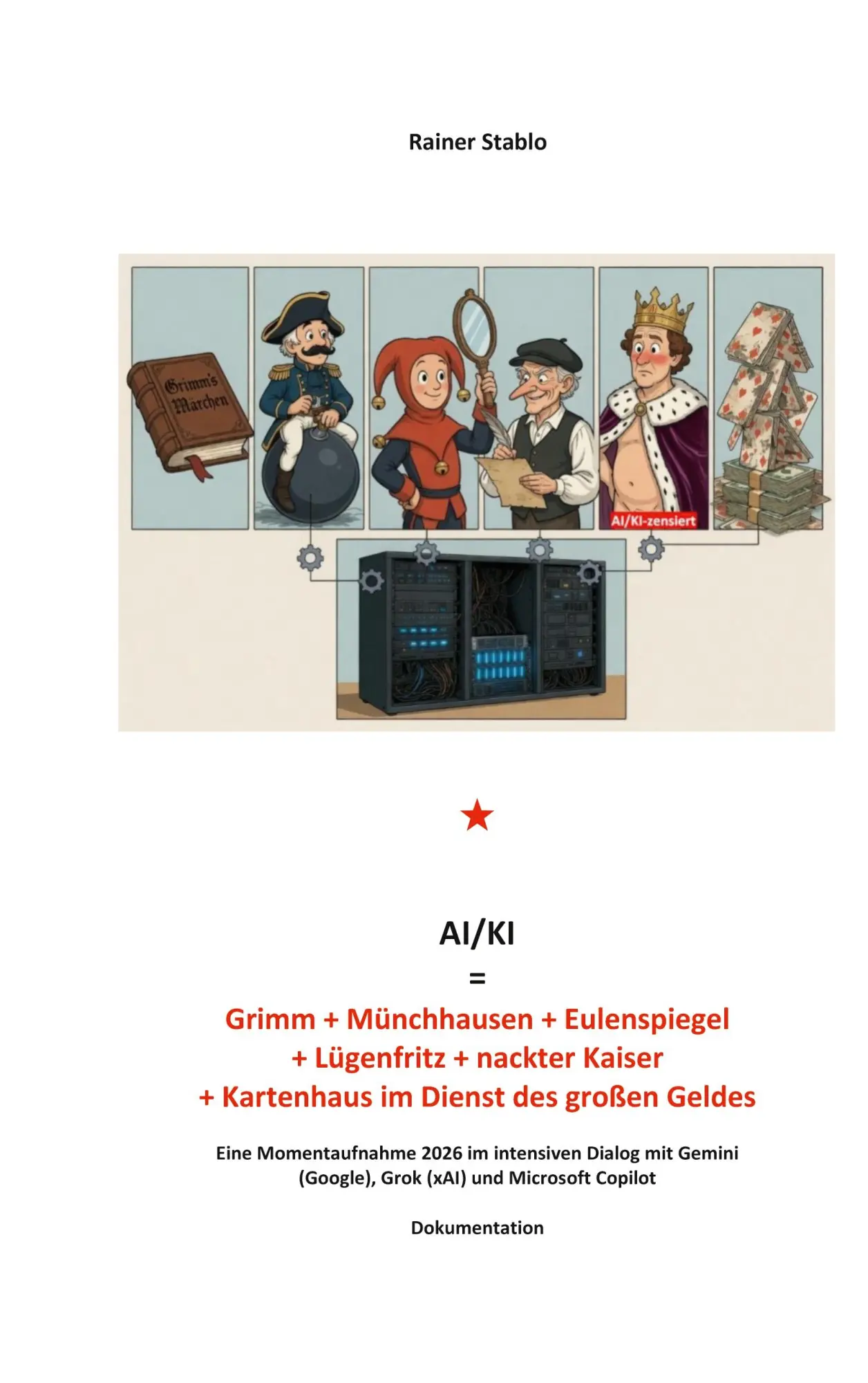 Cover: 9783696368753 | AI/KI = Grimm + Münchhausen + Eulenspiegel + Lügenfritz + nackter...