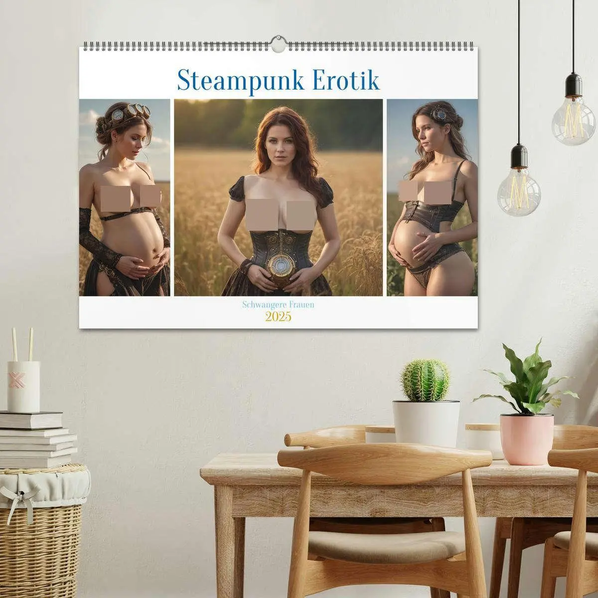 Bild: 9783457148853 | Steampunk Erotik - Schwangere Frauen (Wandkalender 2025 DIN A2...