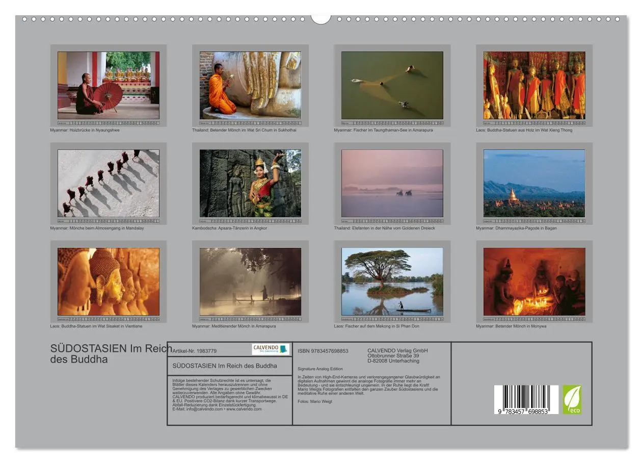 Bild: 9783457698853 | SÜDOSTASIEN Im Reich des Buddha (hochwertiger Premium Wandkalender...