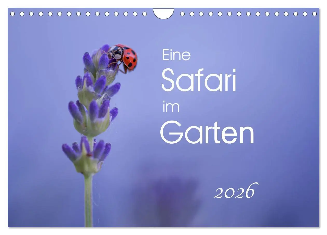 Cover: 9783457908853 | Eine Safari im Garten (Wandkalender 2026 DIN A4 quer), CALVENDO...