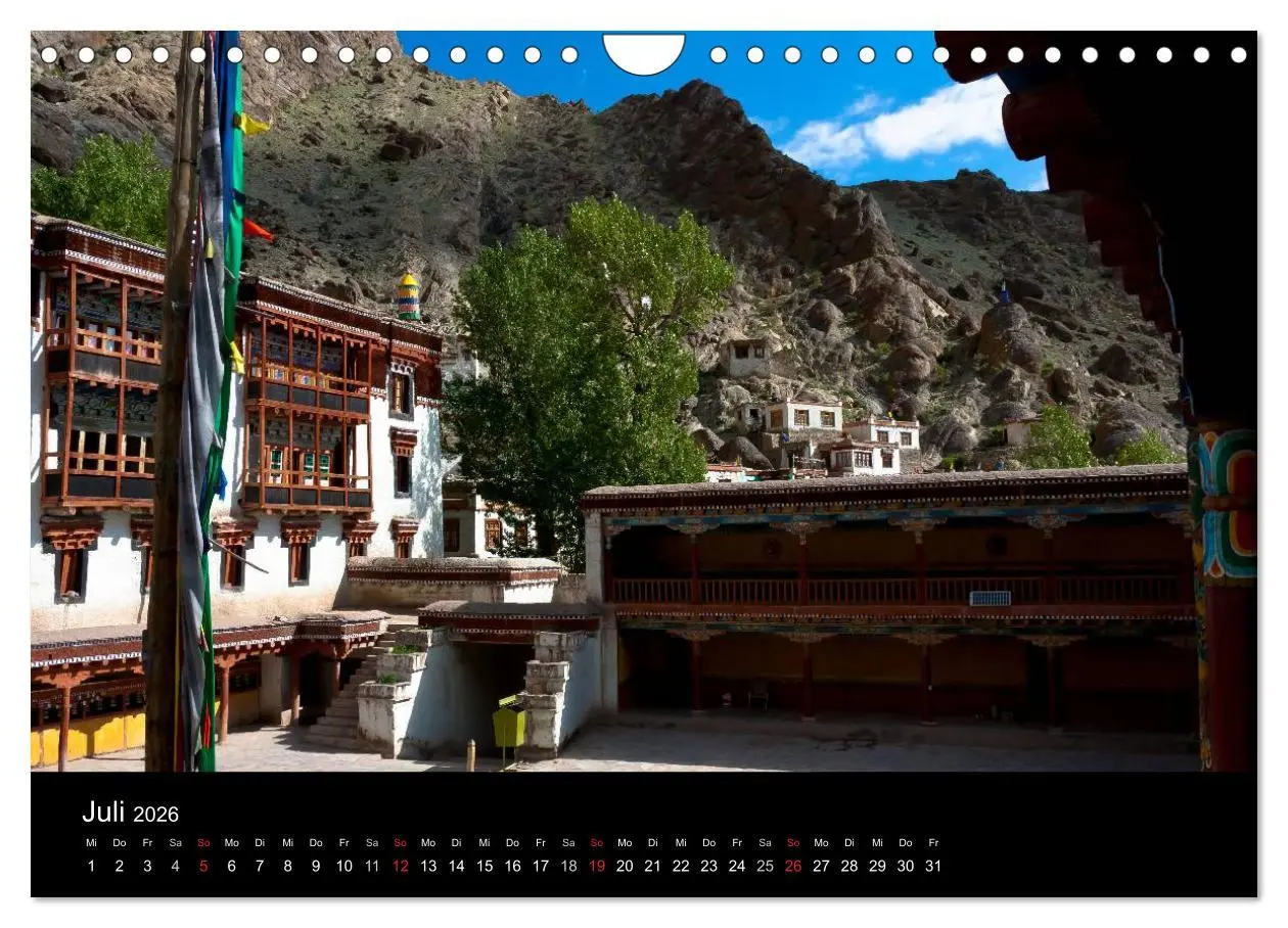 Bild: 9783516098853 | Buddhismus im Himalaya (Wandkalender 2026 DIN A4 quer), CALVENDO...
