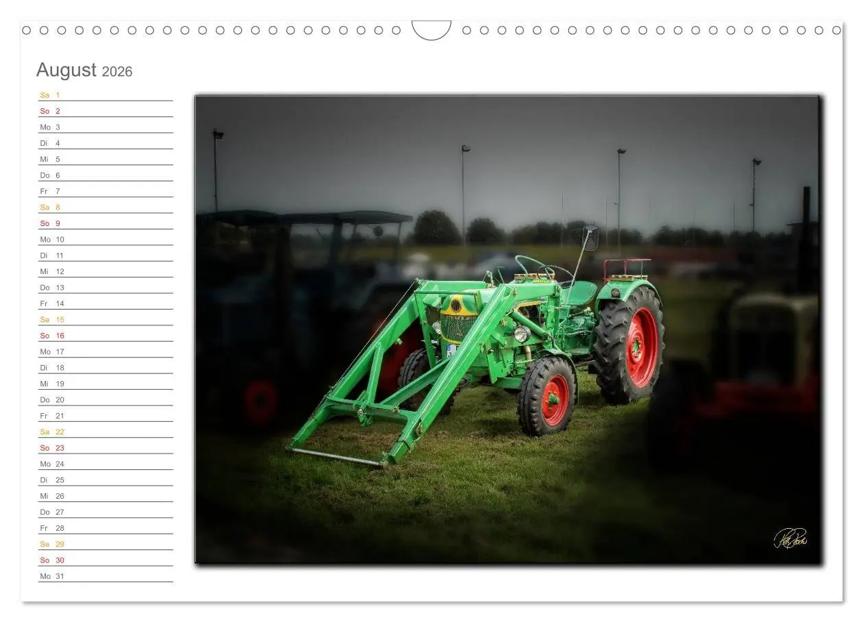 Bild: 9783516238853 | Oldtimer - geliebte Trecker (Wandkalender 2026 DIN A3 quer),...