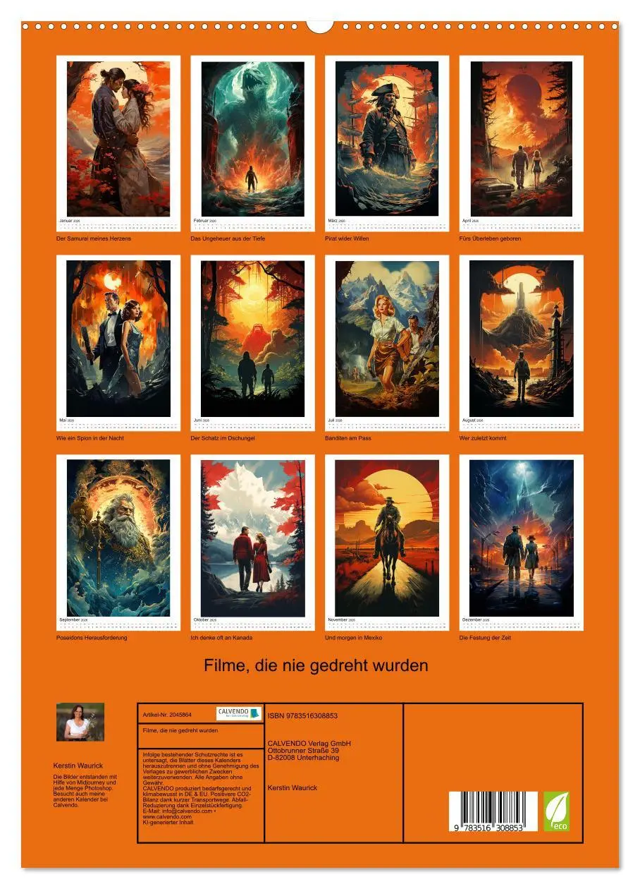 Bild: 9783516308853 | Filme, die nie gedreht wurden (hochwertiger Premium Wandkalender...