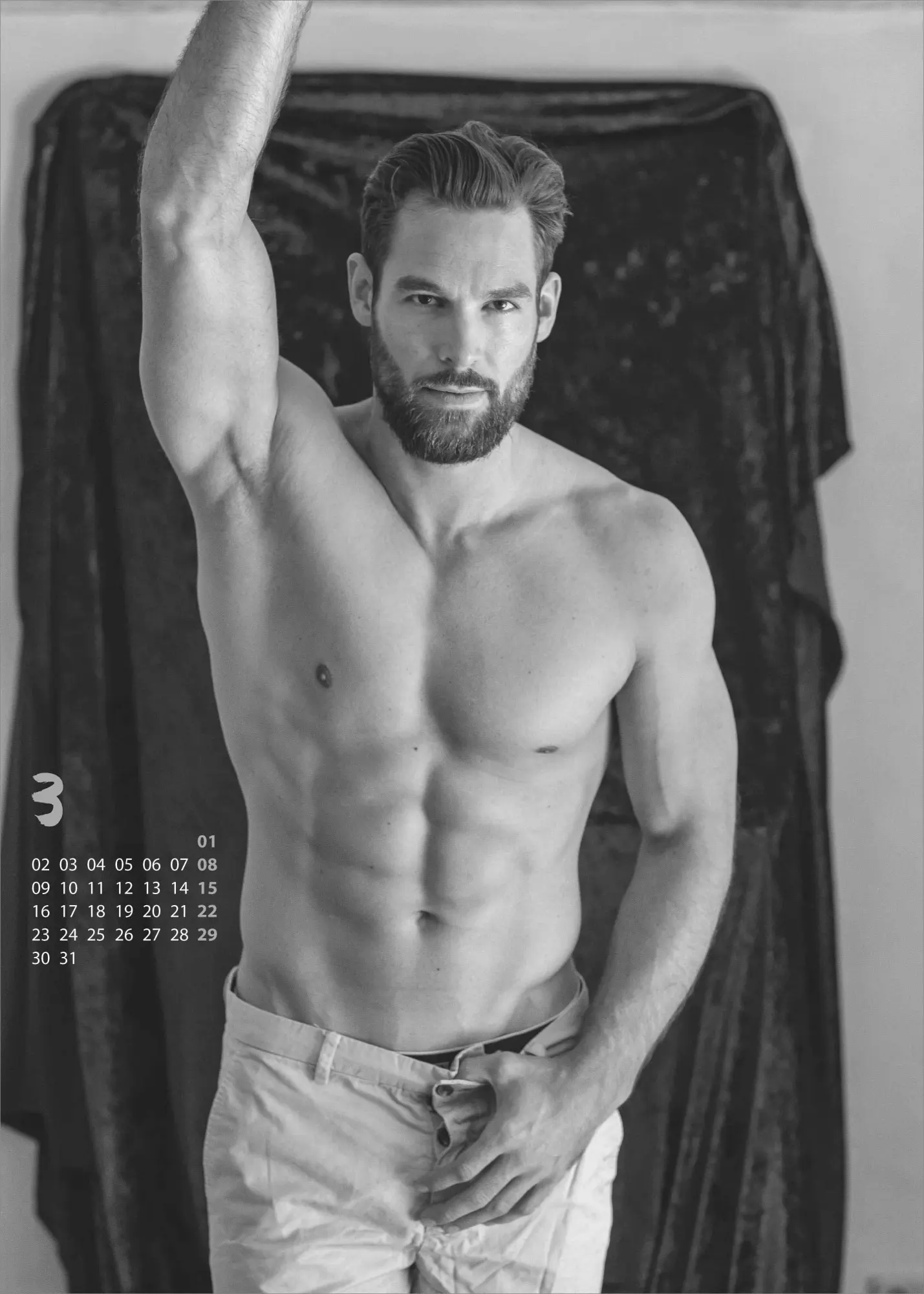 Bild: 4069095008953 | Männer - Wandkalender mit 12 Fotografien im Format 50 x 70 | Kalender