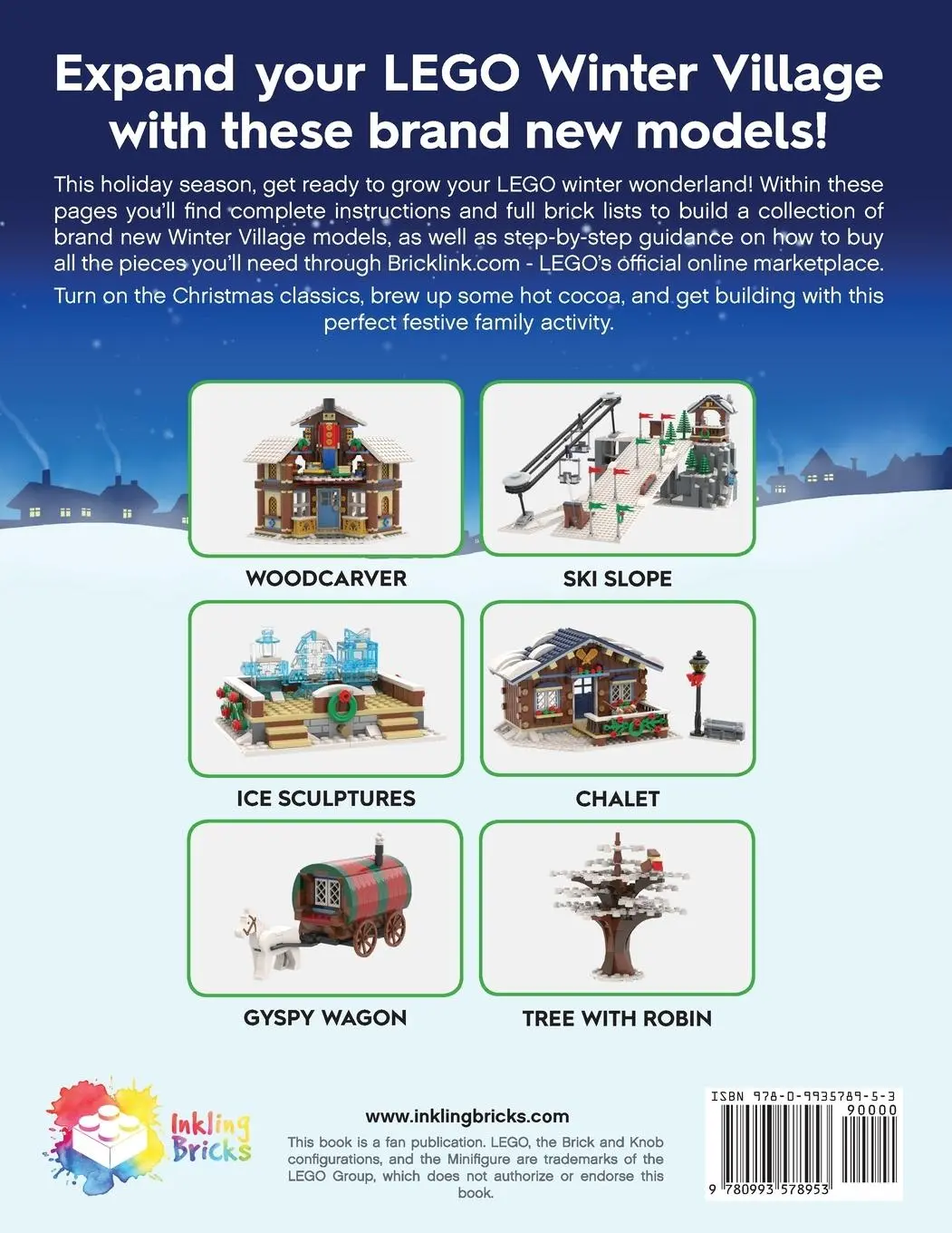 Rückseite: 9780993578953 | Build Up Your LEGO Winter Village | Christmas Mountain | David Younger