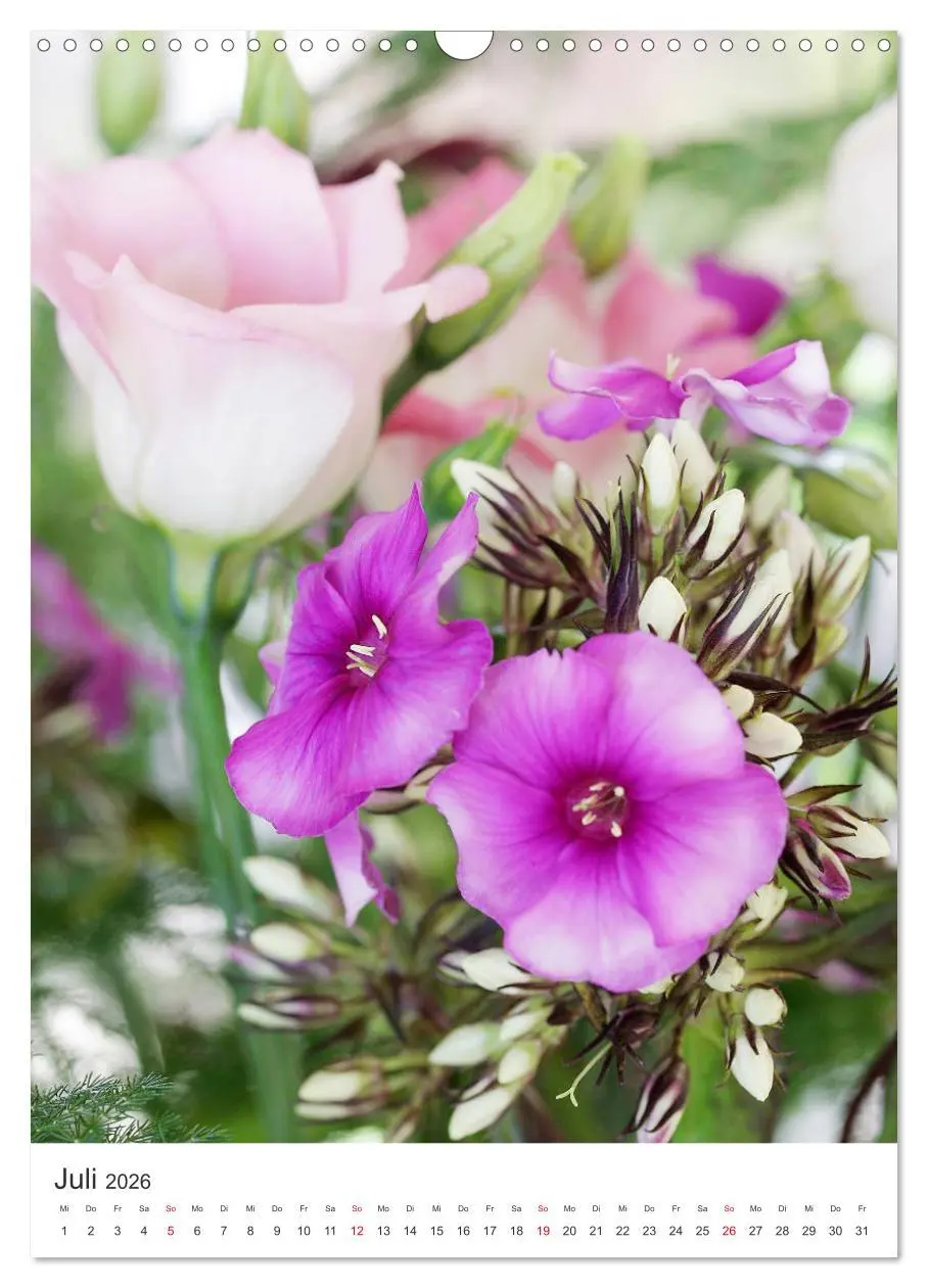 Bild: 9783516398953 | Verliebt in Blumen (Wandkalender 2026 DIN A3 hoch), CALVENDO...